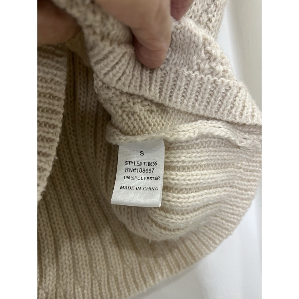 Alice blue women's crochet sweater size‎ Small ruffle - Picture 10 of 11
